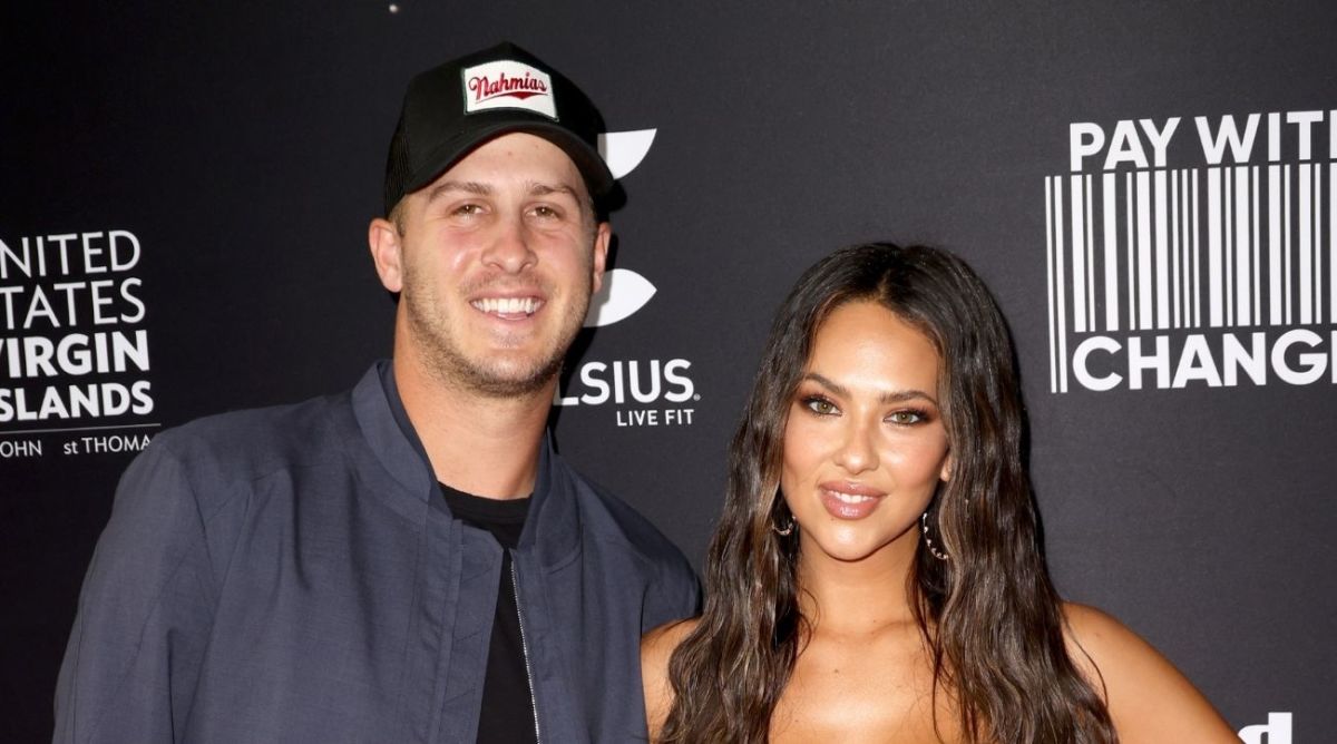 Jared Goff and Christen Harper