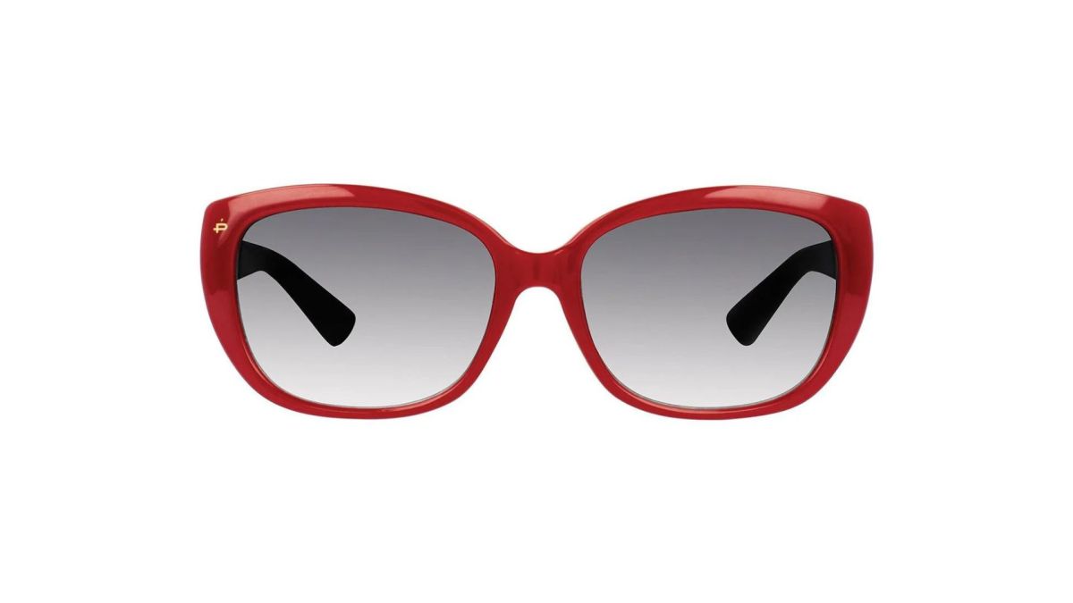 Red reader sunglasses