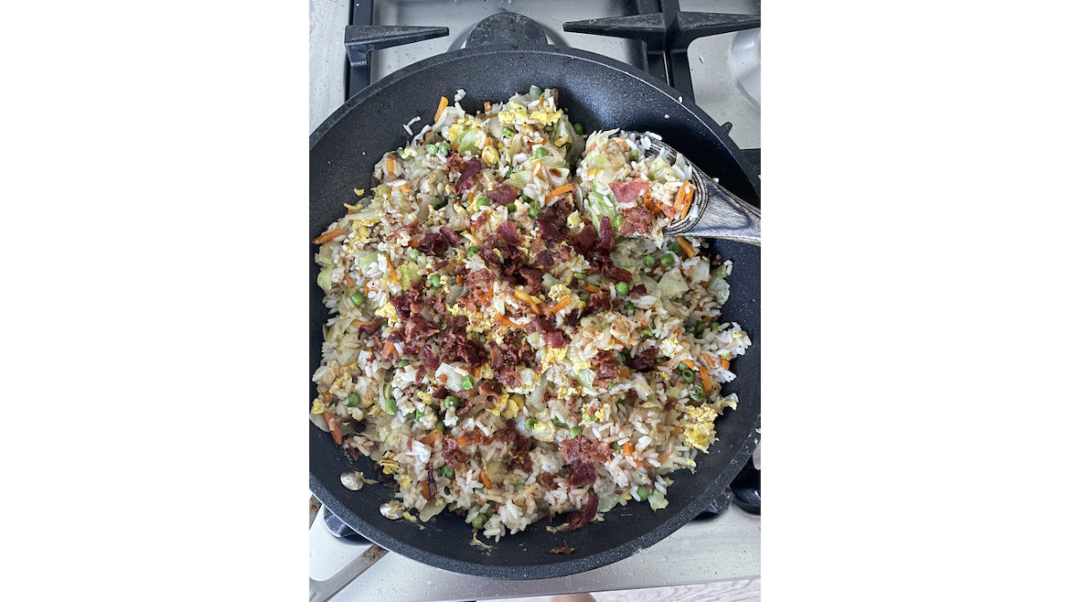 Healthified takeout fried rice.